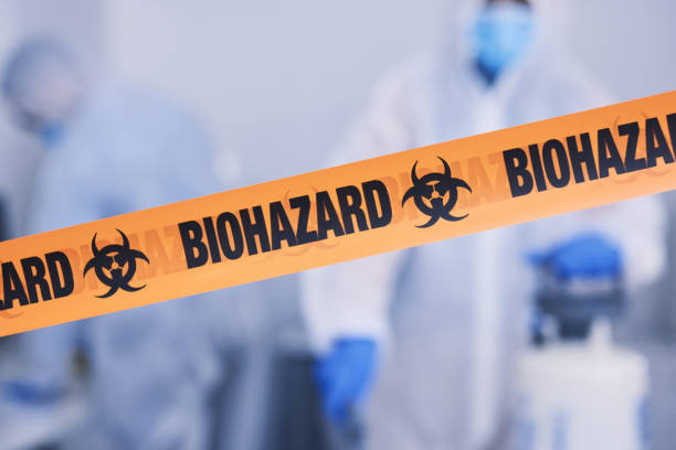 Professional Infectious Disease Decontamination technician working in Agua Dulce, TX